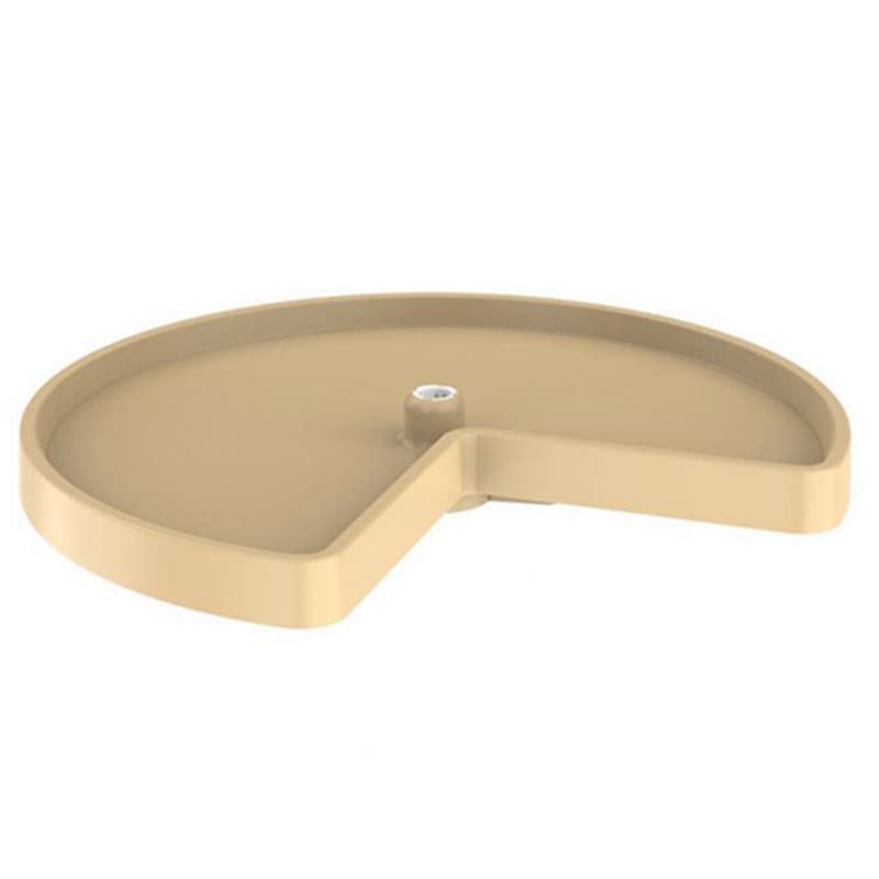 Value Line 24" Kidney 1 Tray Lazy Susan, Almond