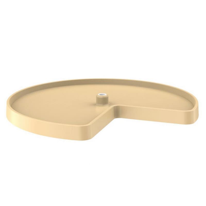 Value Line 28" Kidney 1 Tray Lazy Susan, Almond