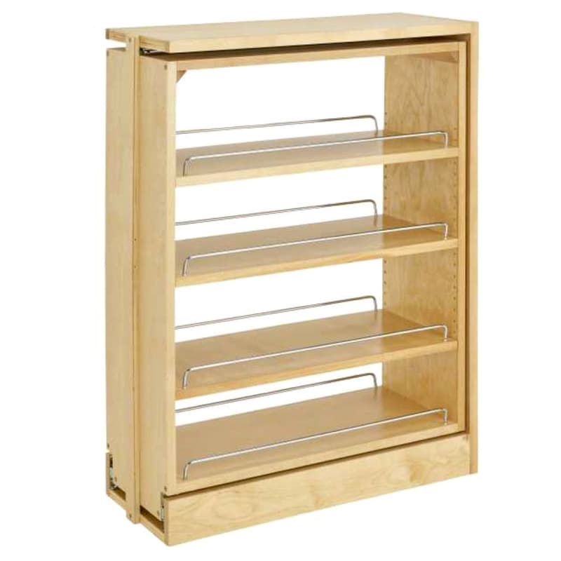 9" x 30" 3-Shelf Filler Pullout Organizer Full-Extension, Wood