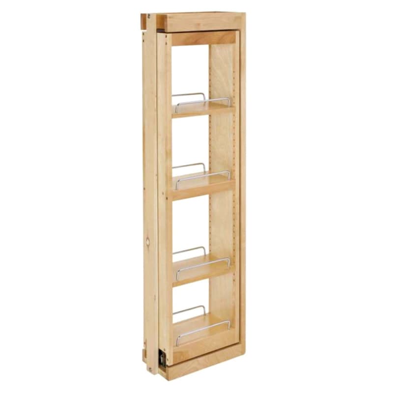 6" 3-Shelf Filler Pullout Organizer with Soft-Closing, Maple, 42" Height