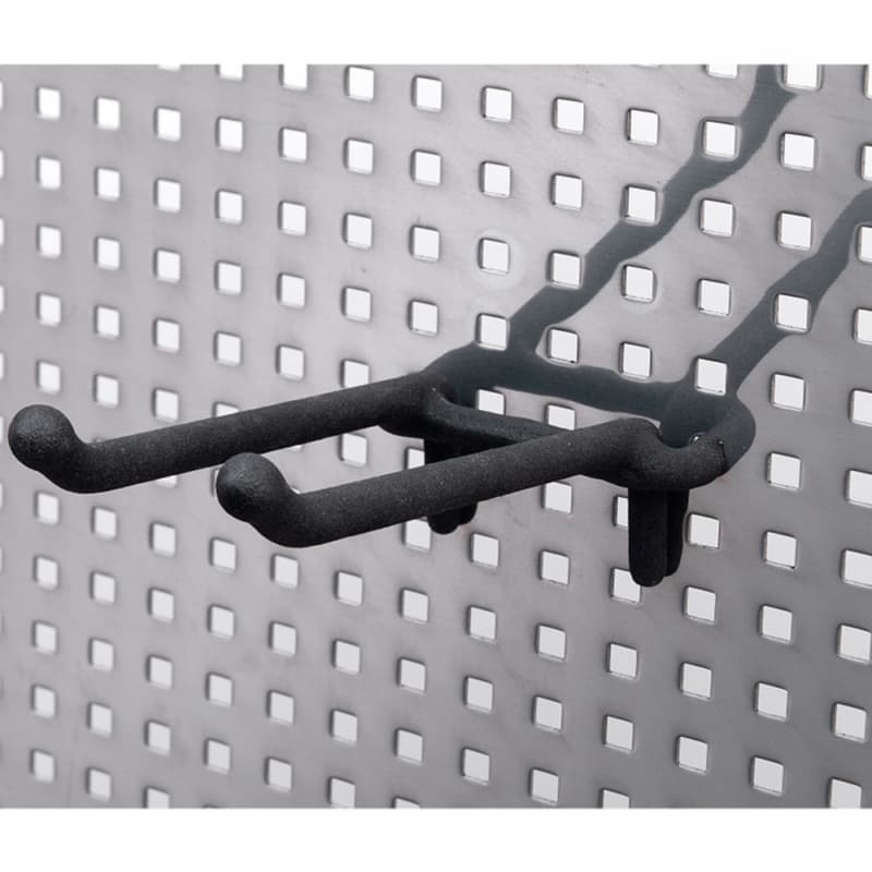 434 6" Extension Double Hook, Rubberized Black (5/Box)