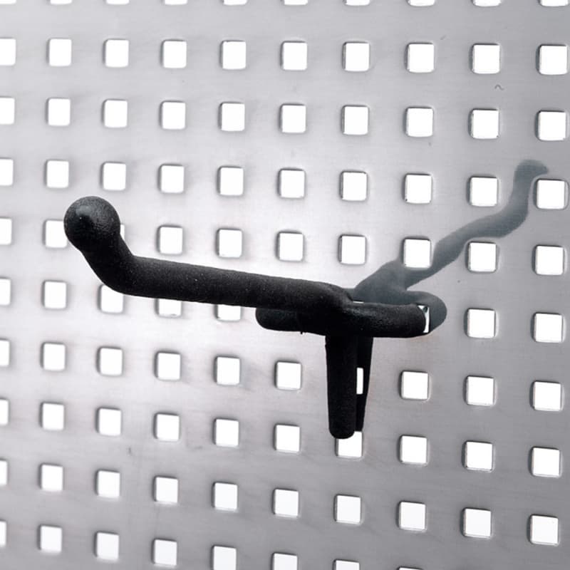 434 6" Extension Single Hook, Rubberized Black (5/Box)