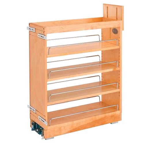 8" 3-Shelf Pullout Organizer with Soft-Closing, Wood