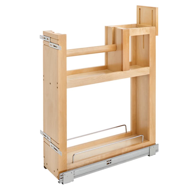 6-7/8" x 2-Shelf Paper Towel Pullout Organizer with BLUMOTION Soft-Closing, Maple