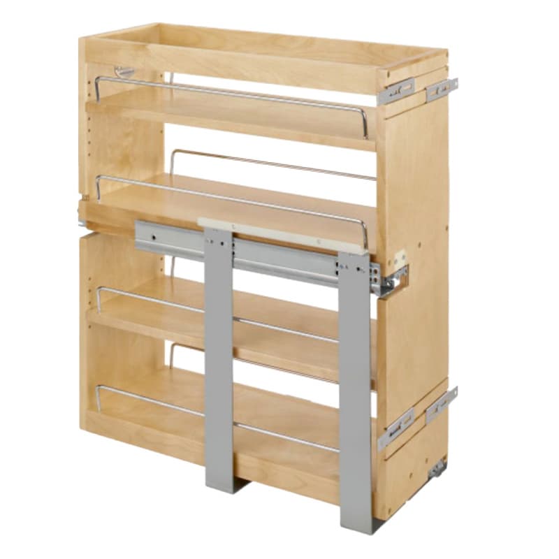9-1/4" 3-Shelf Side/Bottom Mount Pullout Organizer with BLUMOTION Soft-Closing, Semi-gloss