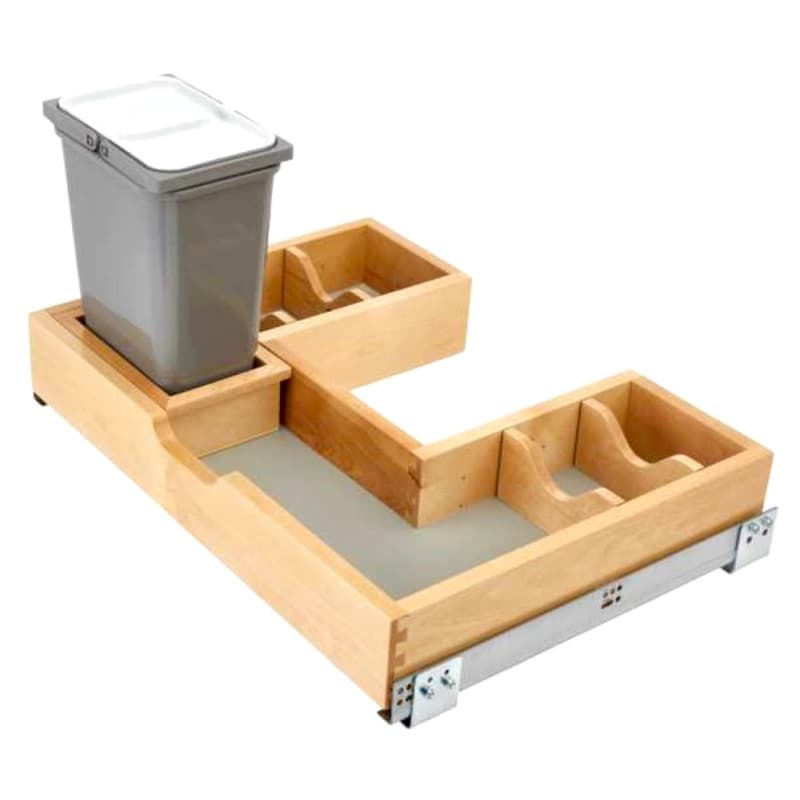 25-5/8" U-Vanity Pullout Organizer with BLUMOTION Soft-Closing, Wood