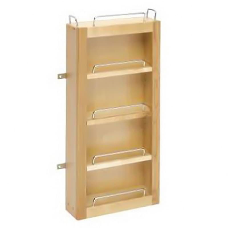 12" 4-Shelf Swing-Out Single Pantry Door Unit with Hardware, Wood