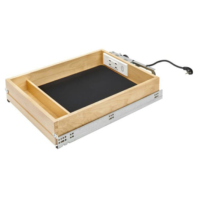 16-1/2" USB Charging Drawer with Soft-Close, Semi-Gloss