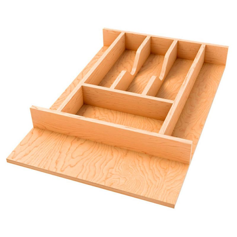 13-7/32" 4WCT Right Fit Cutlery Drawer Insert, Light Brown (78 Pallet)
