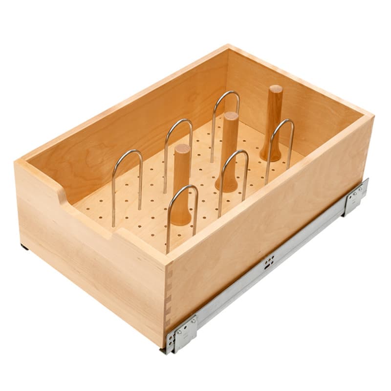 13-3/8" 1-Tier Pilaster Drawer with BLUMOTION Soft-Closing, Wood