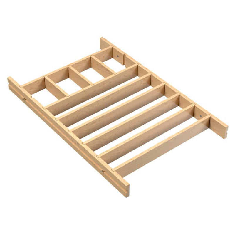 31-7/32" 4WDIV Shallow Drawer Divider Insert, Clear