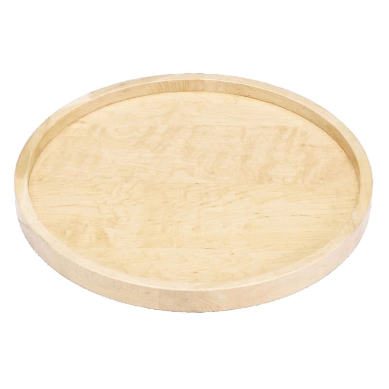 10" Full-Circle 1 Tray Wood Lazy Susan with Swivel Bearing