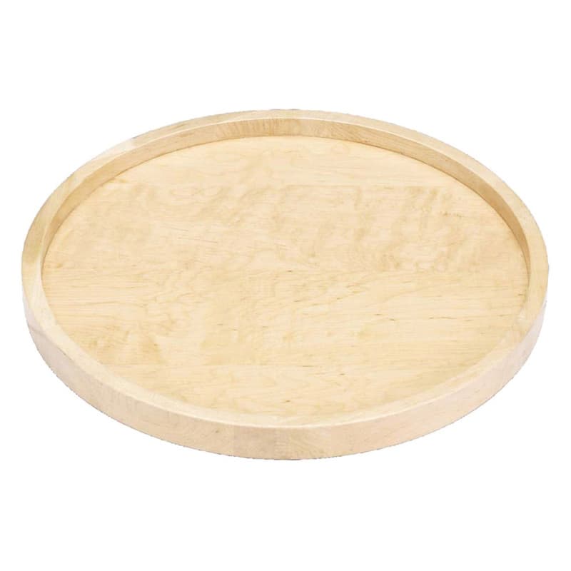 20" Full-Circle Wood Lazy Susan Tray, Undrilled, No Hardware
