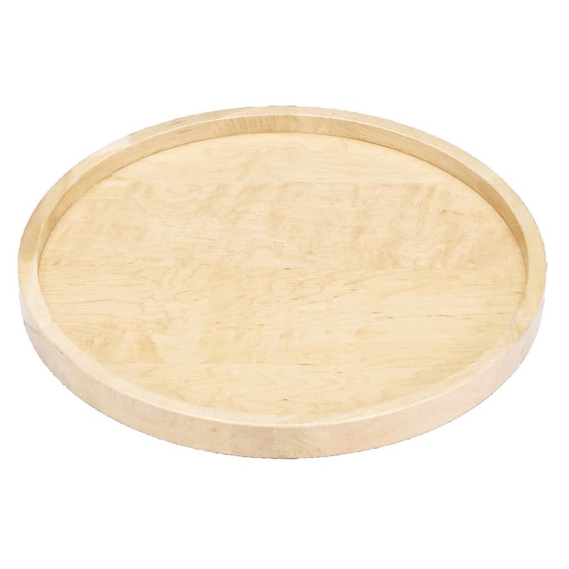 28" Full-Circle Wood Lazy Susan Tray, Undrilled, No Hardware