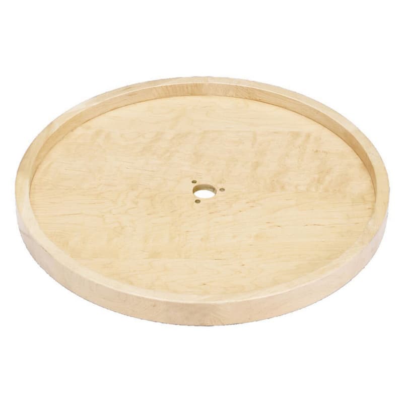 4WLS 32" Full-Circle 1 Tray Lazy Susan, Natural Maple, Bulk (8/Box)