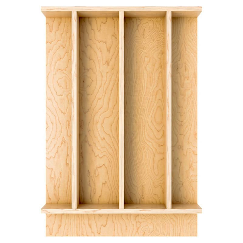 13-7/32" 4WUT Right Fit Utility Drawer Insert, Light Brown