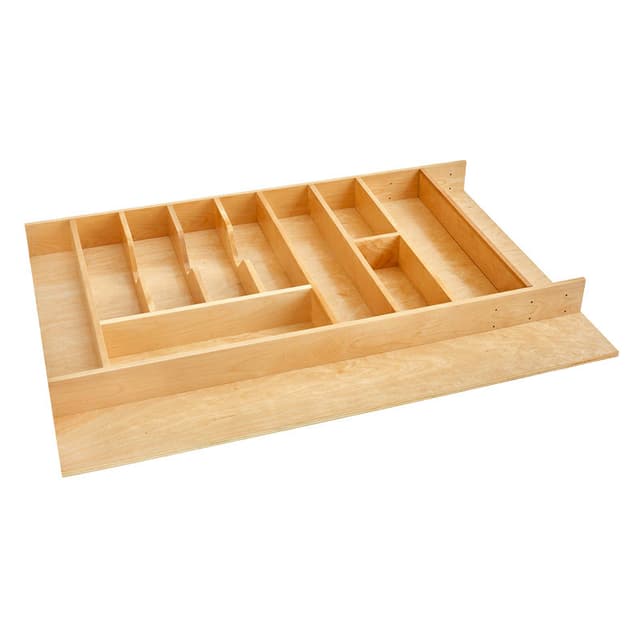 33-1/8" Utensil/Cutlery Tray Insert, Clear Polyurethane