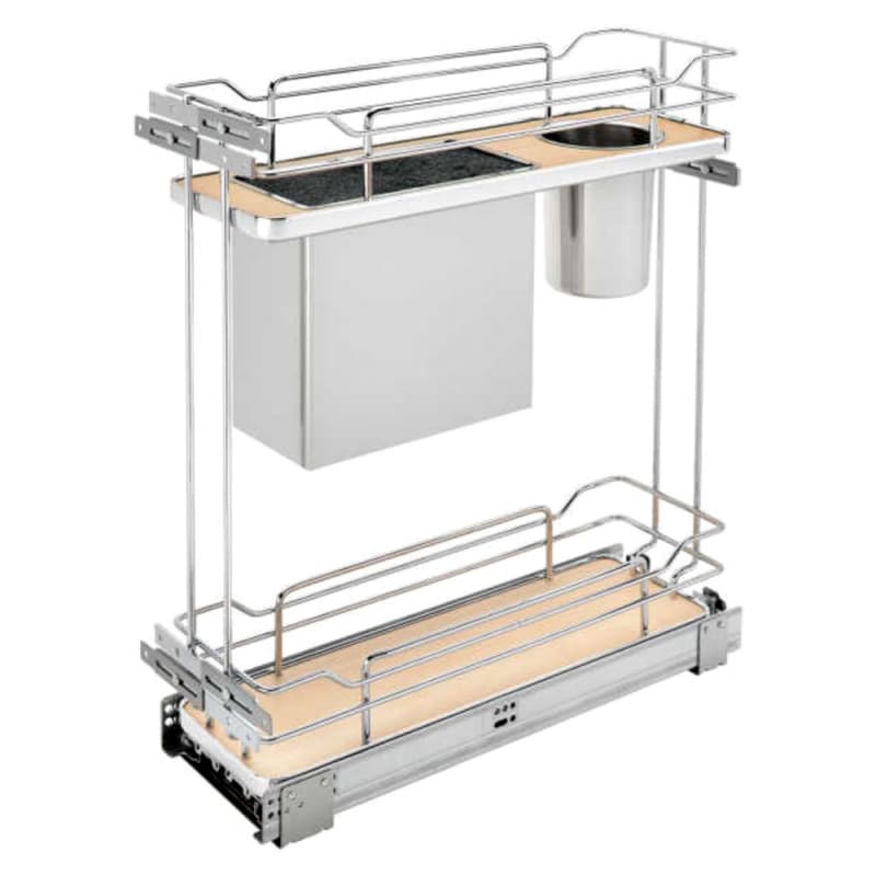 7-1/2" 2-Shelf Pullout Organizer with Soft-Closing, Maple, 24" Height