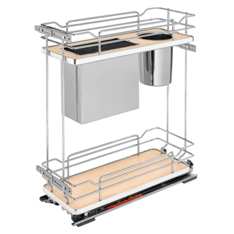 8-3/4" 2-Shelf Pullout Organizer with Soft-Closing, Maple, 24" Height