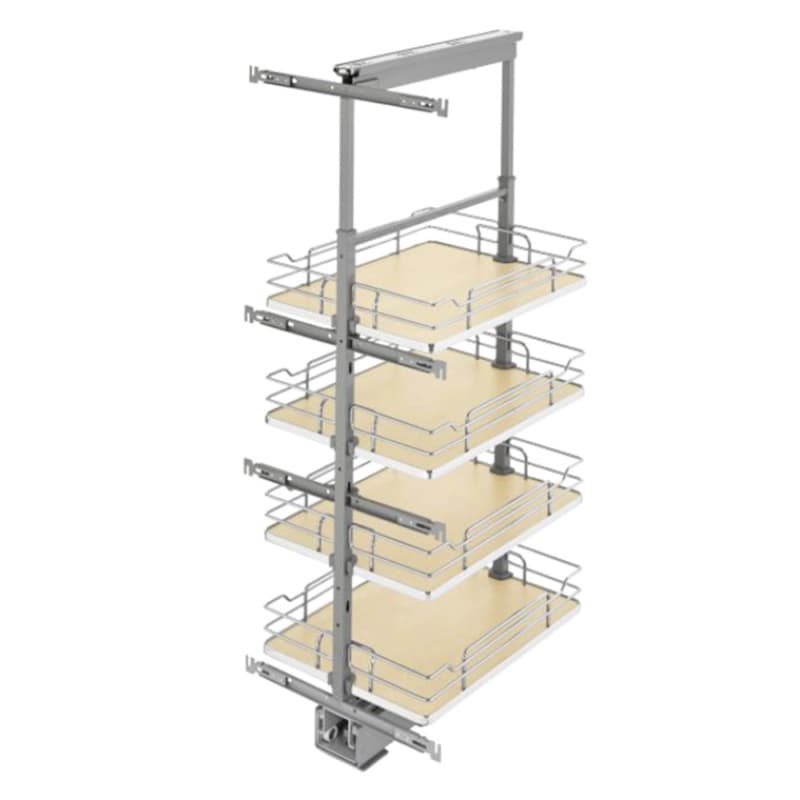 16-1/4" x 43-3/8" 6-Shelf Pullout Pantry with Soft-Closing, Maple