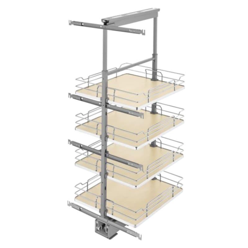 19-1/4"x 43-3/8" 6-Shelf Pullout Pantry with Soft-Closing, Maple