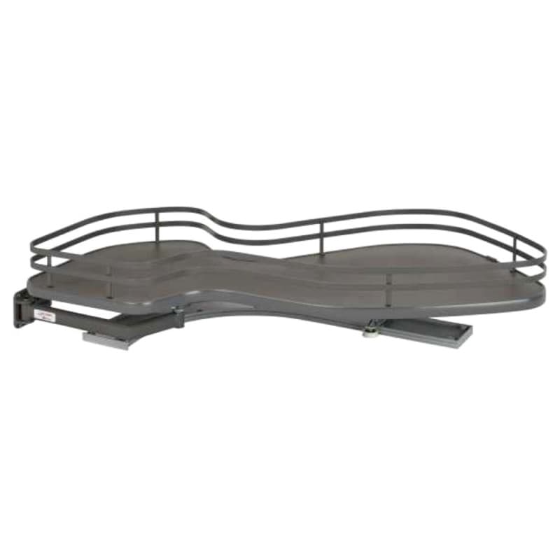 1-Tier Left-Hand Contemporary Organizer for 15" Cabinet Opening, Orion Gray