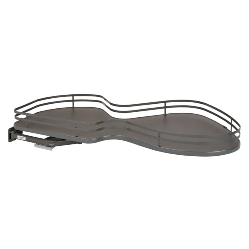 1-Tier Left-Hand Contemporary Organizer for 21" Cabinet Opening, Orion Gray