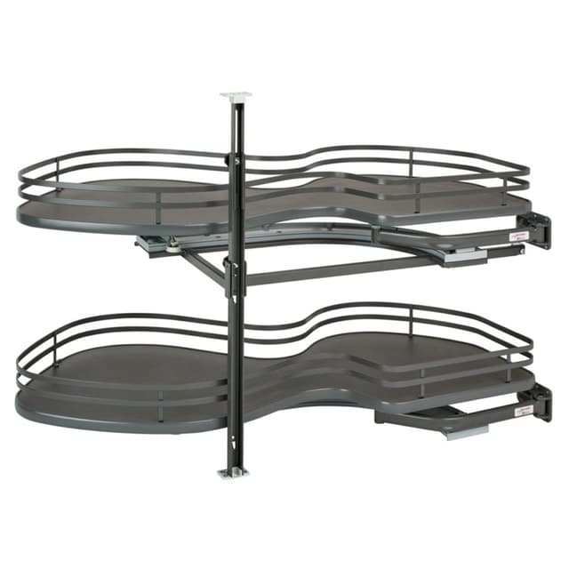 Rev-A-Shelf Corporation 5372 Series The Cloud Organizer for Blind Corner with 18" Opening, Orion Gray