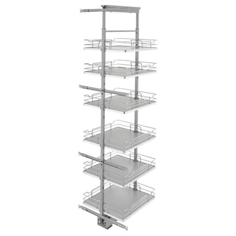 19-1/4"x 73-5/8" 6-Shelf Pullout Pantry with Soft-Closing, Gray