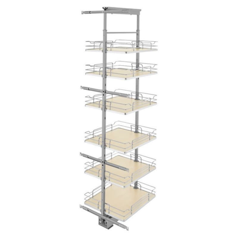 19-1/4"x 73-5/8" 6-Shelf Pullout Pantry with Soft-Closing, Maple