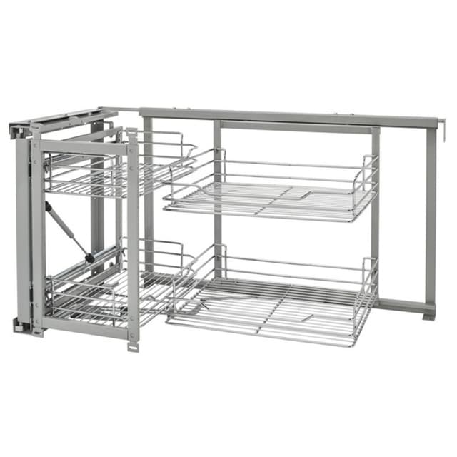 Rev-A-Shelf Corporation 5707 Series Wire Bottom Two-Tier Blind Corner Optimizer