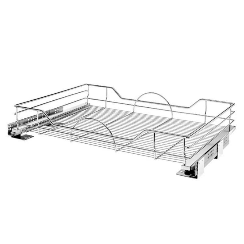 32-5/16" 2-Tier Pullout Basket with Soft-Closing, Chrome