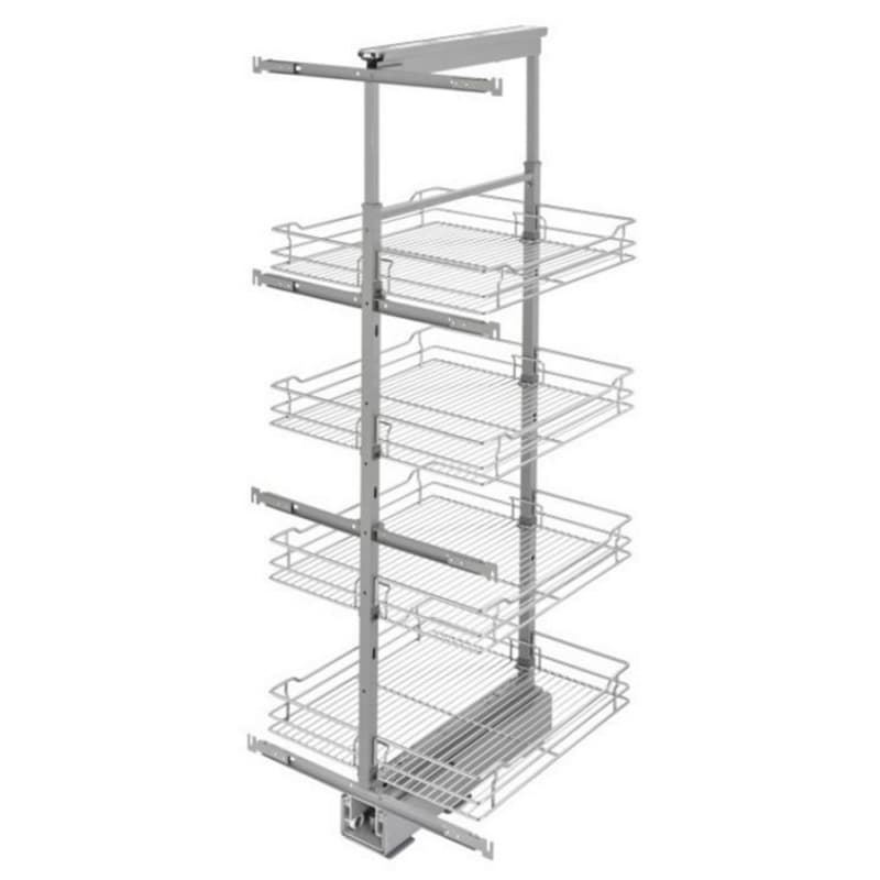 5750 20-11/16" x 43-13/32" 4-Shelf Pullout Pantry with Soft-Closing, Chrome