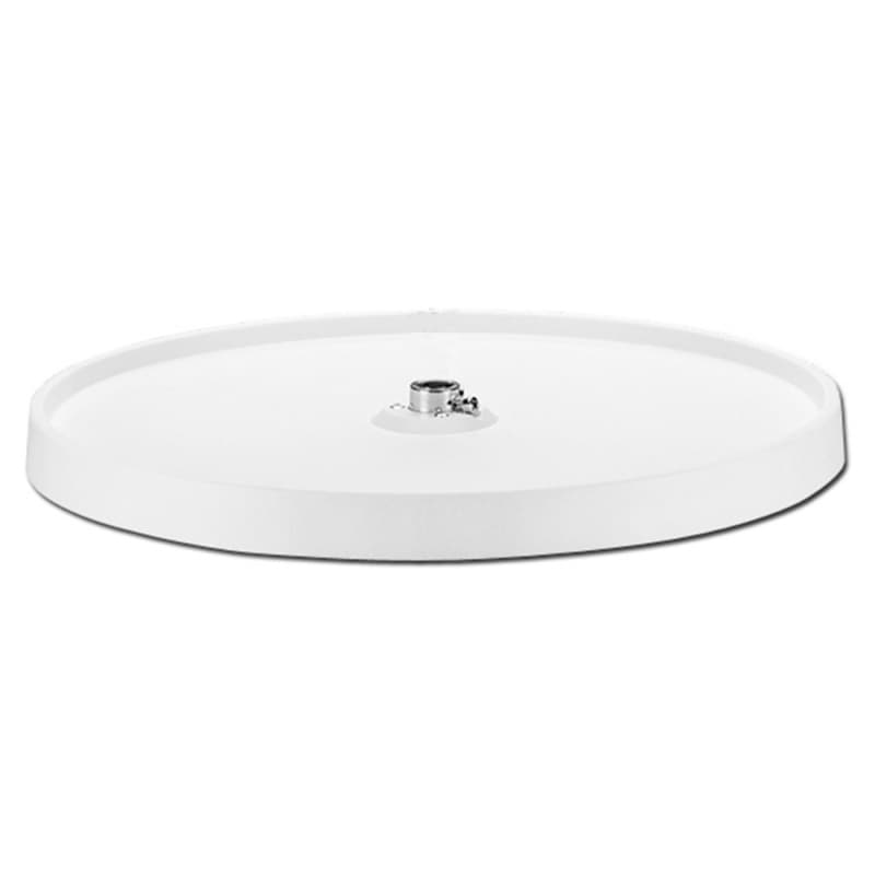 18" Full-Circle Lazy Susan Tray (No Hardware), White, Bulk (12 Trays)