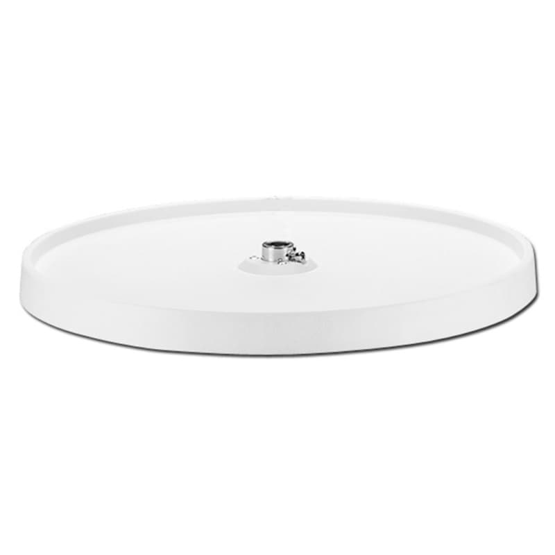 6001 24" Full-Circle 1 Tray Lazy Susan, White