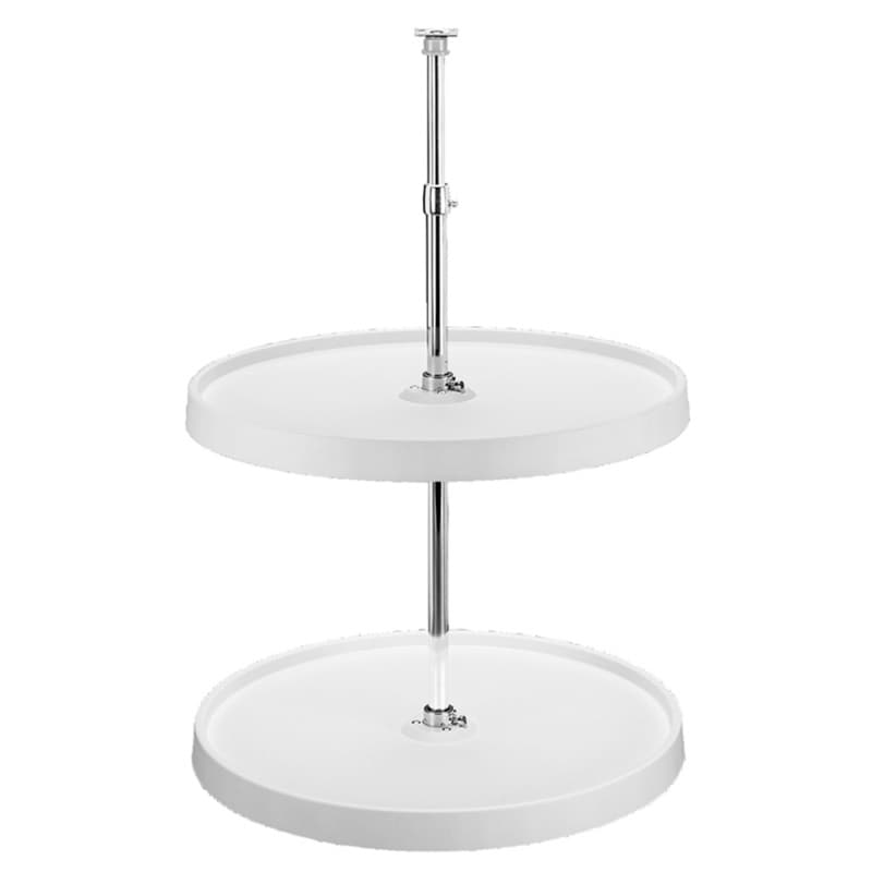 6012 20" Full-Circle 2 Tray Lazy Susan, White