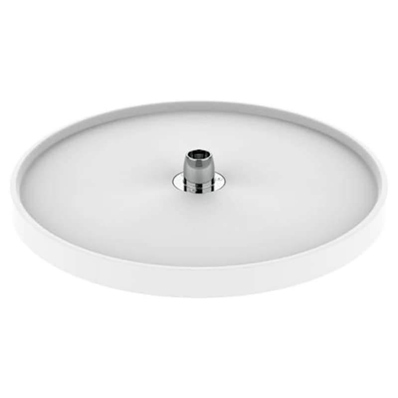 6071 18" Full-Circle 1-Tray Lazy Susan with Hub, White