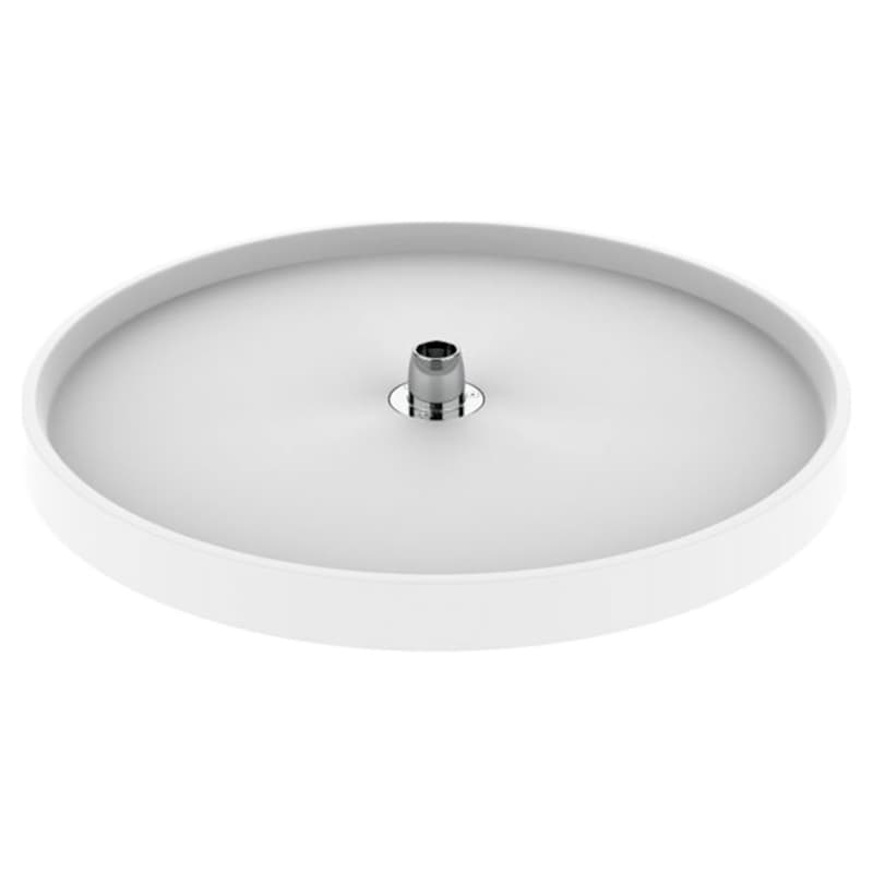 6071 24" Full-Circle 1-Tray Lazy Susan with Hub, White
