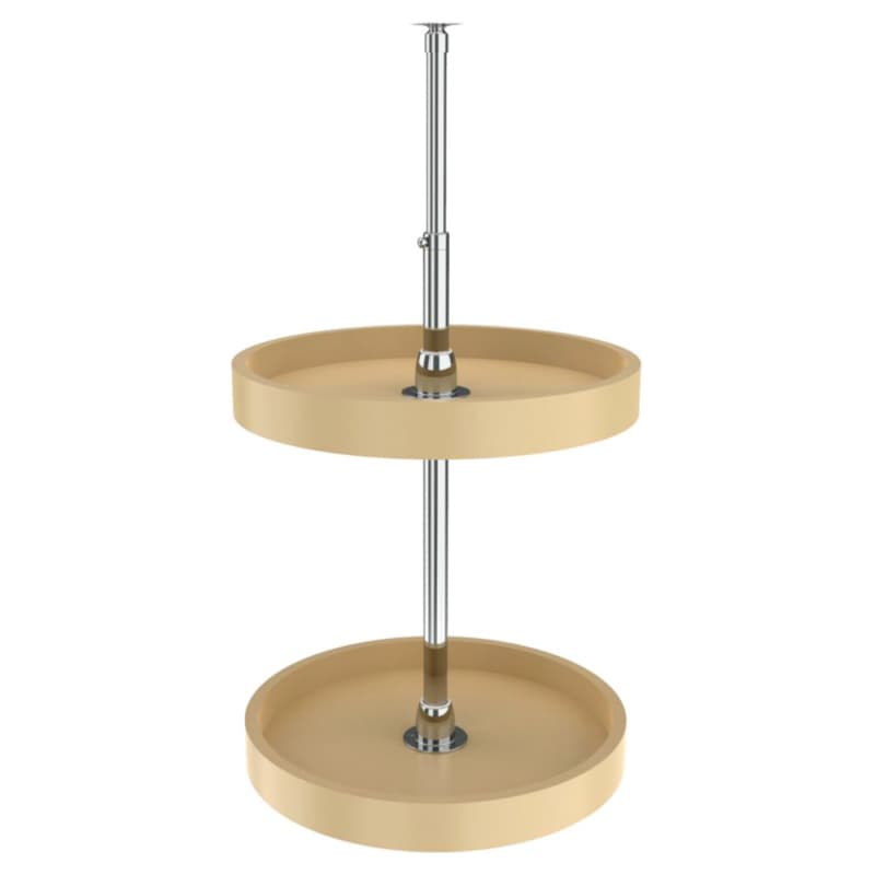 6072 16" Full-Circle 2 Tray Lazy Susan Set, Almond