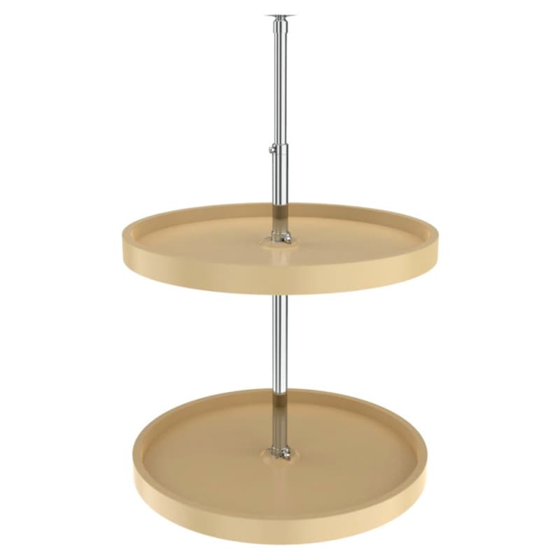 6072 20" Full-Circle 2 Tray Lazy Susan Set, Almond