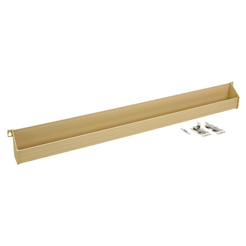 36" White Sink Front Tip-Out Tray with Soft-Closing Hinges and End Cap