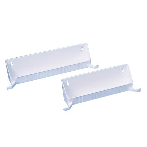 14" Tab Stop Sink Front Trays, White