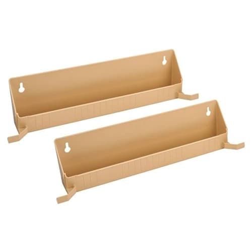 14" Tab Stop Sink Front Tray, Almond