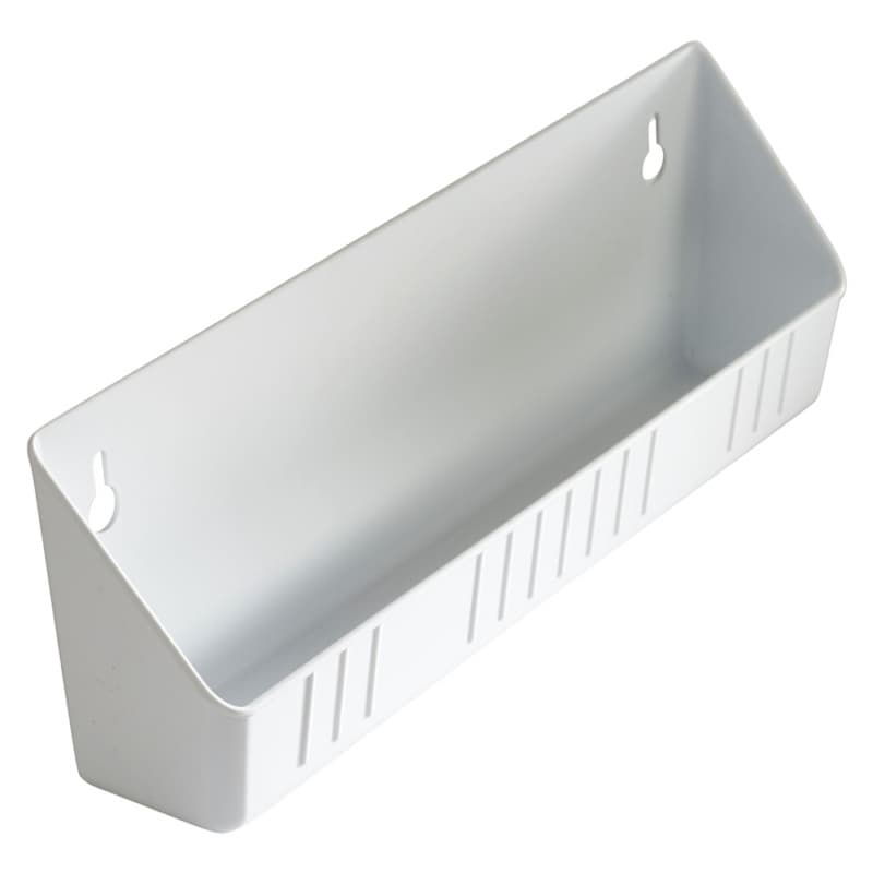 14" White Standard Sink Front Tip-Out Tray (Tray Only)