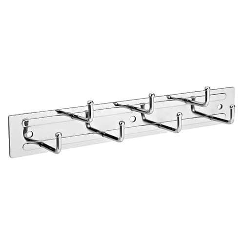 12" Static Belt Rack, Chrome Finish