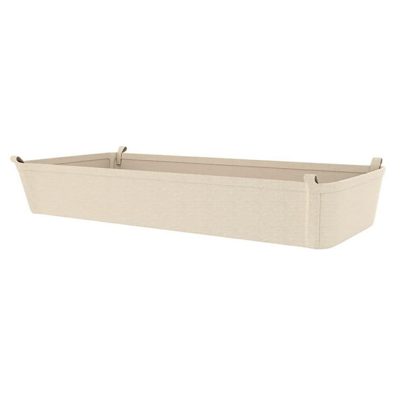 3-25/32" x 10-5/8" x 22-3/4" Canvas Closet Basket Liner, Tan Finish