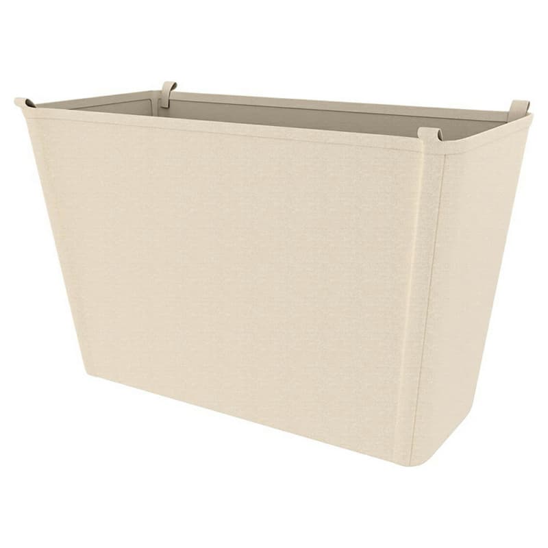 14-25/32" x 10-5/8" x 22-3/4" Canvas Closet Basket Liner, Tan Finish