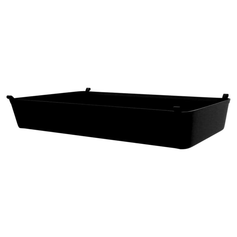 3-25/32" x 14-5/8" x 22-3/4" Canvas Closet Basket Liner, Black Finish