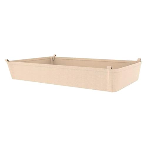 3-25/32" x 14-5/8" x 22-3/4" Canvas Closet Basket Liner, Tan Finish