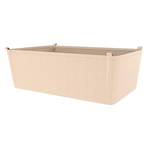 7-25/32" x 14-5/8" x 22-3/4" Canvas Closet Basket Liner, Tan Finish